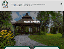 Tablet Screenshot of munsainteseraphine.ca